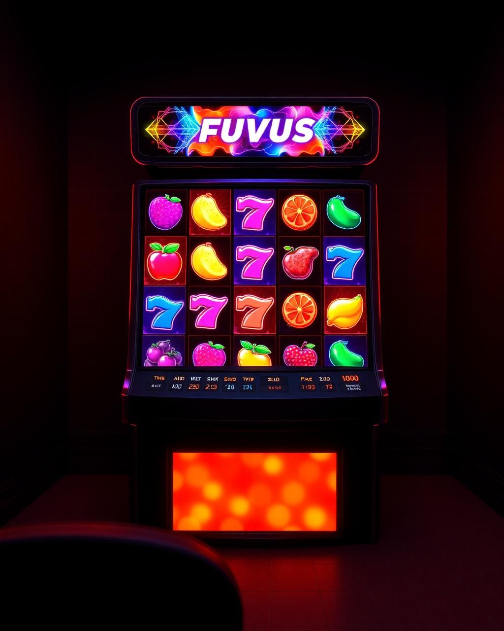 A jackpot cabinet glowing on the gaming floor.
